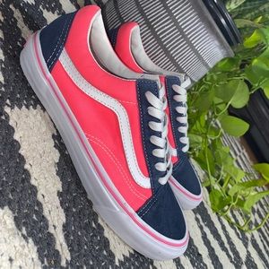 Hot Pink & Blue Ild Skool Vans